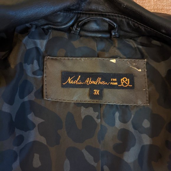 ❌SOLD❌  Nadia Aboulhosn x Addition Elle Vegan Leather Jacket - Picture 7 of 8